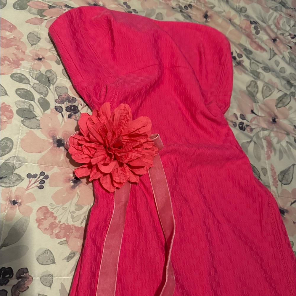 NWT J Crew Pink Strapless Dress - Picture 2 of 9